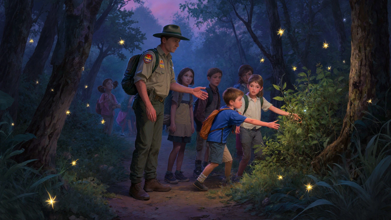 Гид останавливает туристов от приближения к гнезду редкой птицы, обучая уважению к природе.