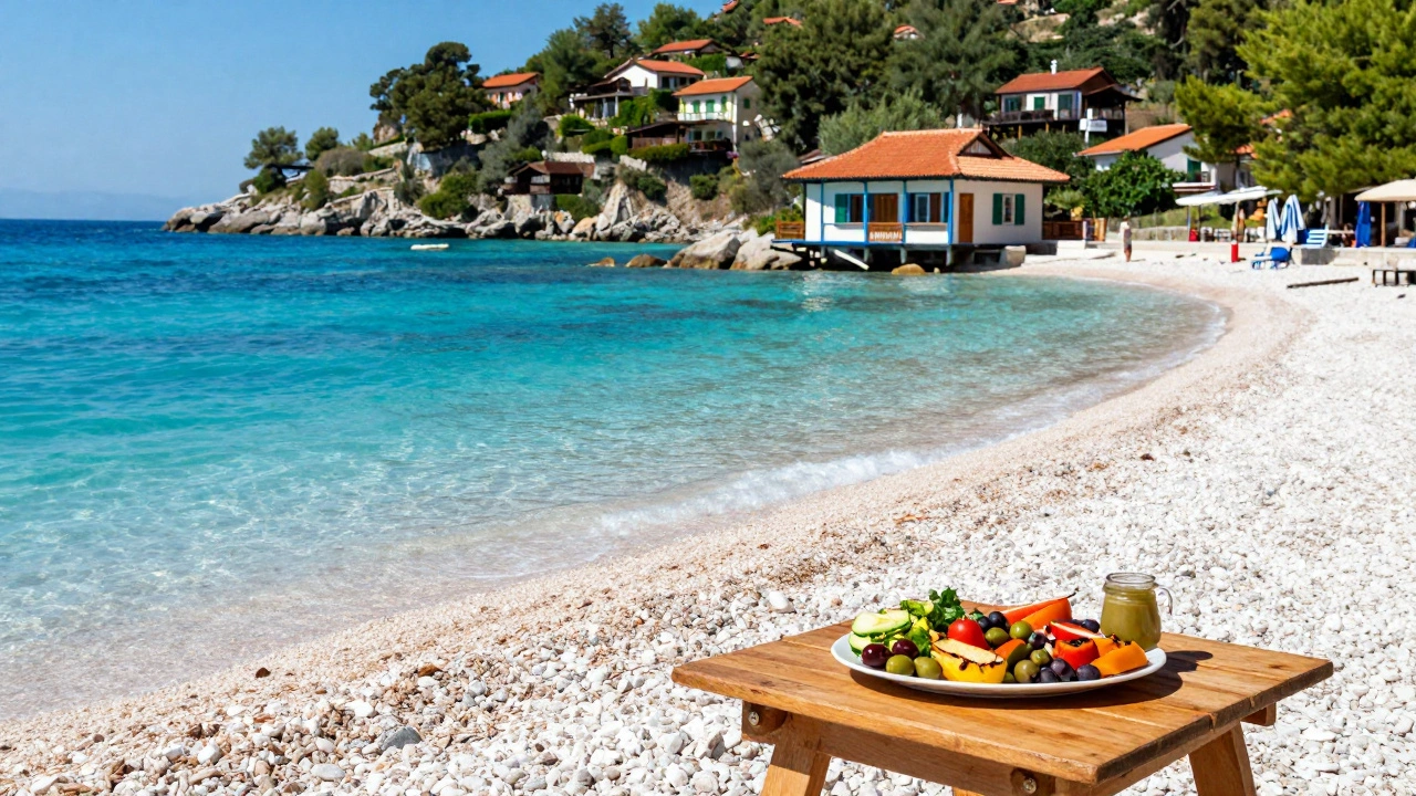 Живописный пляж и уютный гостевой дом на побережье Албании